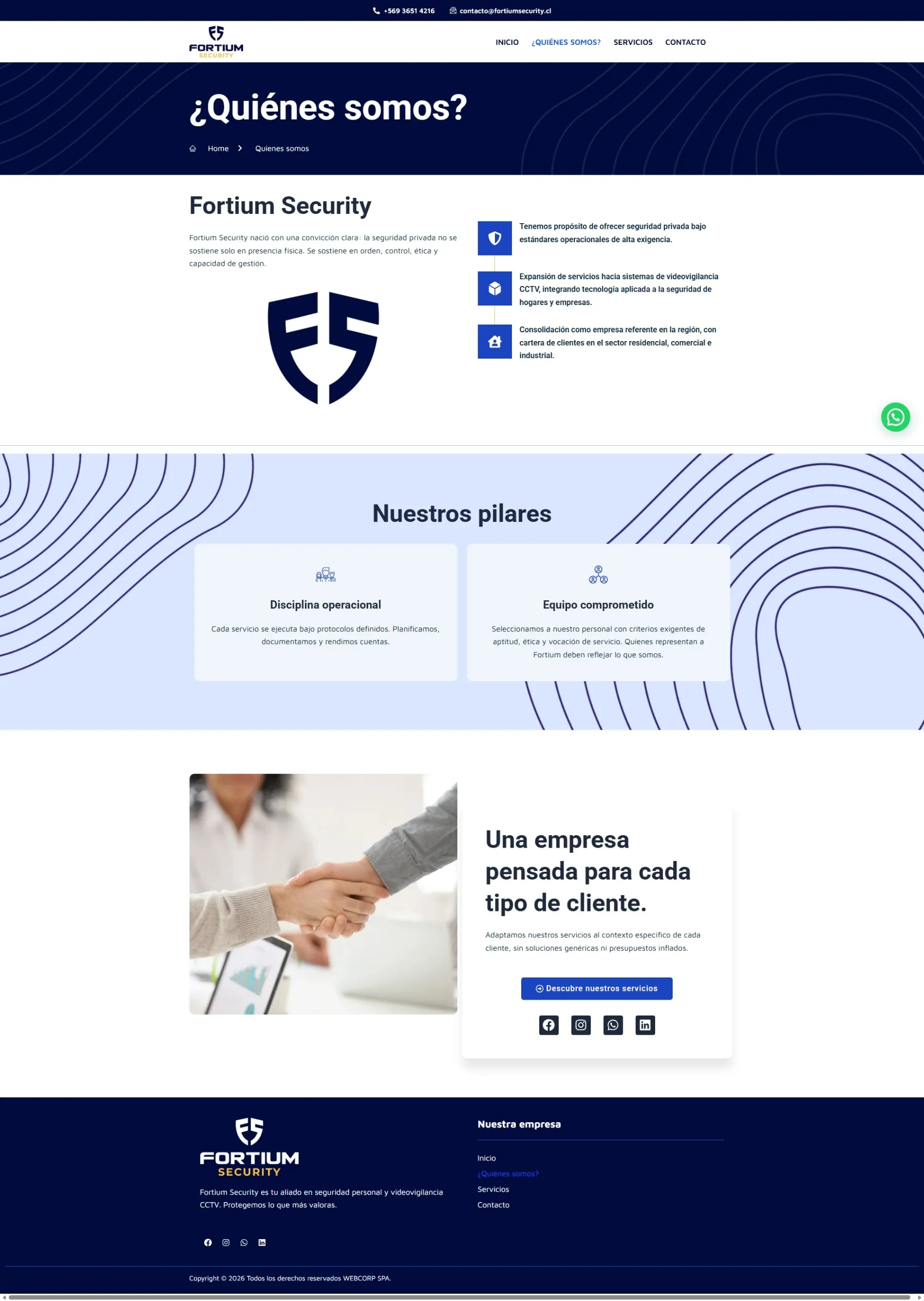 Captura de Fortium Security, página 2